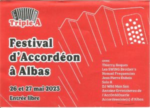 Festival d’Accordéon à Albas – 26 et 27 mai – 1ère édition