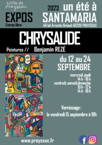 Vernissage le vendredi 15 septembre à 18h – Expo Chrysalide