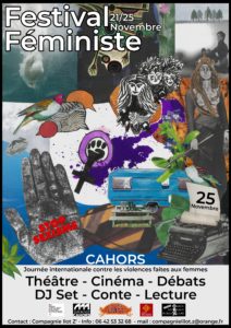 Festival Féministe à Cahors avec la Cie Ilot Z du 21 au 25 novembre