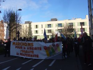 Retour sur la manifestation contre la loi asile et immigration de Cahors de ce dimanche 21 janvier