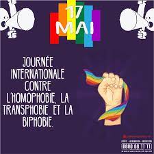 17 mai : Journée internationale contre l’homophobie, la transphobie et la biphobie