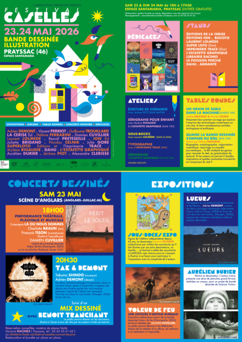 programme-1-page-481x680 Festival Caselles  ce 23 et 24 mai BD et illustrations PRAYSSAC
